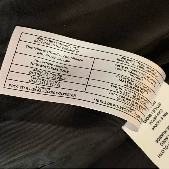 AVEC LES FILLES Black Faux Leather Puffer Jacket Size XL - Picture 12 of 14